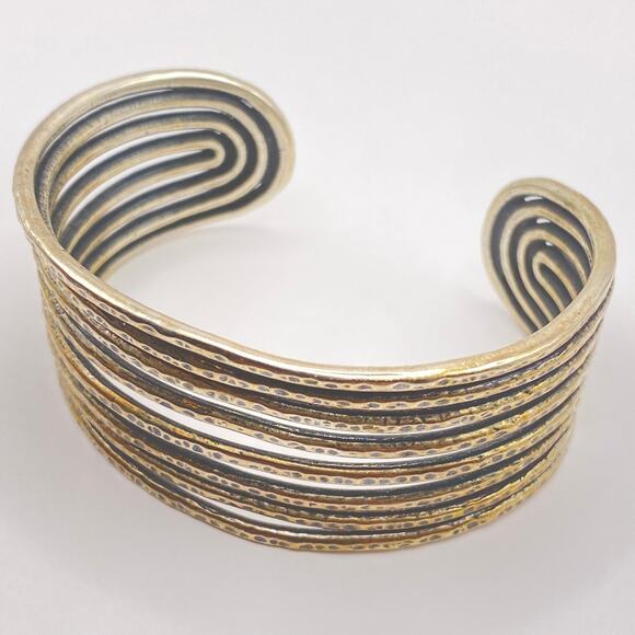 Retired JAMES AVERY 925 Sterling 8 Wires Cuff Bracelet - Picture 1 of 8